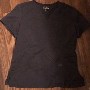 Sanibel grey women’s scrub top